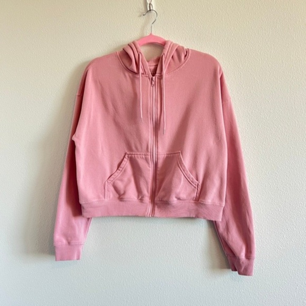 Sanrio Hello Kitty and Friends Pastel Pink Mini Graphic Zip-Up Hoodie XL‎ Kawaii